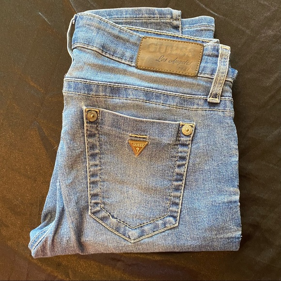 Y2K Guess Ultra Skinny Straight Leg Jeans 27 - Picture 4 of 11
